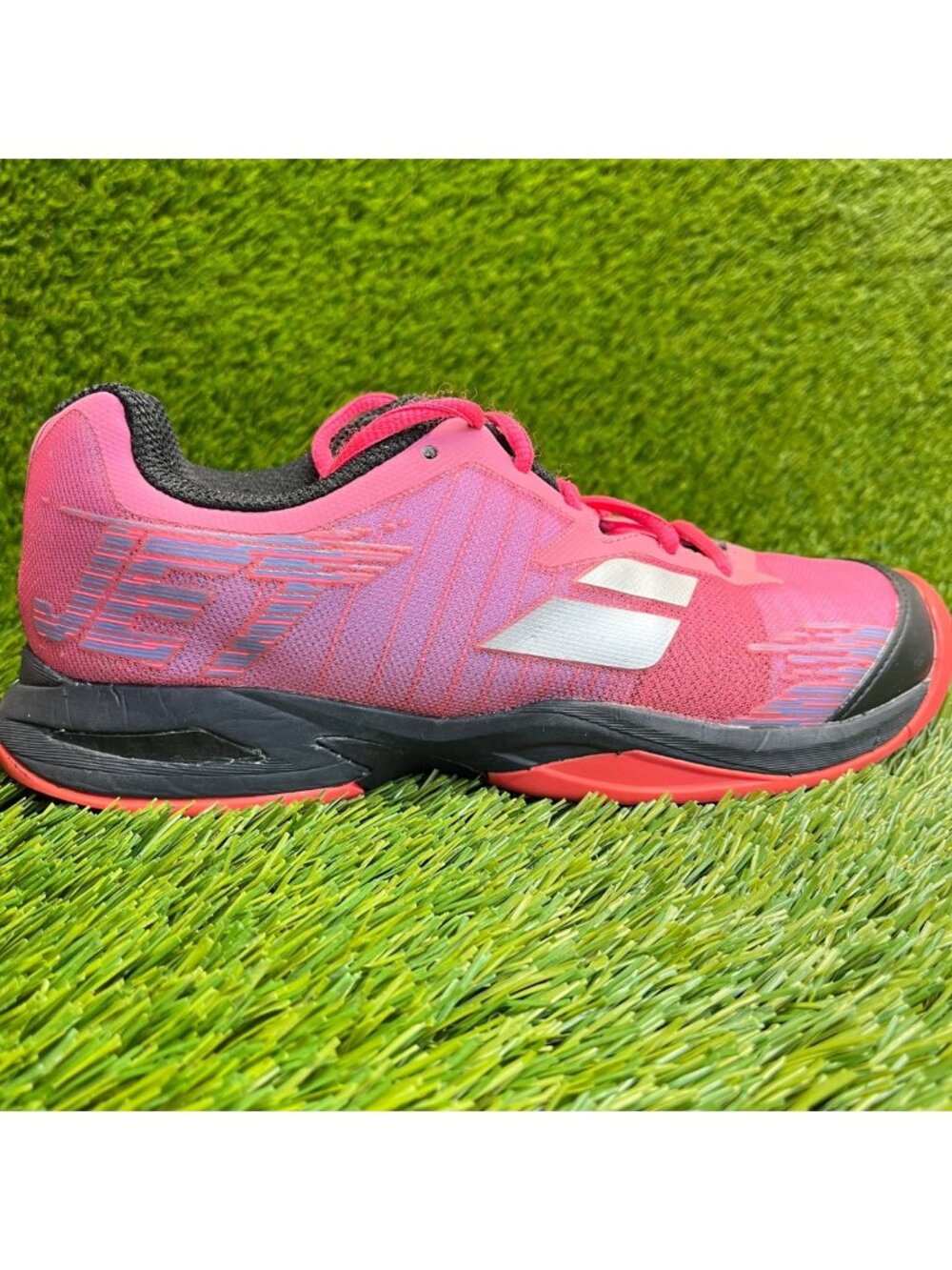 Babolat Jet All Court Girls Size 6Y Pink Black Athletic Running Shoes Sneakers